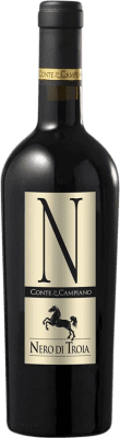 15,95 € Free Shipping | Red wine Conte di Campiano I.G.T. Puglia Puglia Italy Nero di Troia Bottle 75 cl