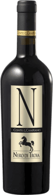 10,95 € Envío gratis | Vino tinto Conte di Campiano I.G.T. Puglia Puglia Italia Nero di Troia Botella 75 cl