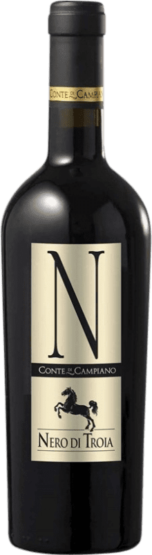 15,95 € Spedizione Gratuita | Vino rosso Conte di Campiano I.G.T. Puglia Puglia Italia Nero di Troia Bottiglia 75 cl