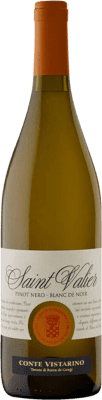 13,95 € Spedizione Gratuita | Vino bianco Conte Vistarino Blanc de Noir St Valier I.G.T. Lombardia lombardia Italia Pinot Nero Bottiglia 75 cl