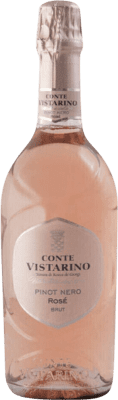 19,95 € 免费送货 | 玫瑰气泡酒 Conte Vistarino Spumante Rosé 香槟 I.G.T. Veneto 威尼托 意大利 瓶子 75 cl