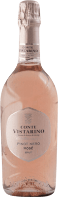 11,95 € Бесплатная доставка | Розовое игристое вино Conte Vistarino Brut — брют Rosé — Розе I.G.T. Veneto Венето Италия 75 cl