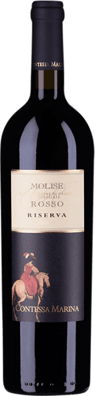 10,95 € 免费送货 | 红酒 Contessa Marina Rosso 预订 D.O.C. Molise 意大利 Montepulciano 瓶子 75 cl