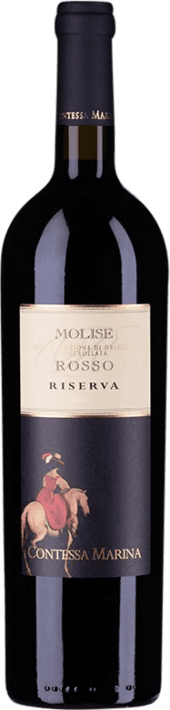 9,95 € Kostenloser Versand | Rotwein Contessa Marina Rosso Reserve D.O.C. Molise Italien Montepulciano Flasche 75 cl