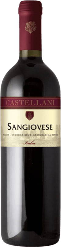6,95 € 免费送货 | 红酒 Contessa Marina Castellani I.G.T. Puglia 普利亚大区 意大利 Sangiovese 瓶子 75 cl