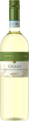 7,95 € Kostenloser Versand | Weißwein Contessa Marina Castellani D.O.C. Sicilia Sizilien Italien Grillo Flasche 75 cl