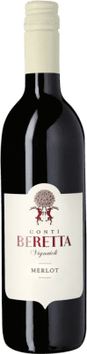 9,95 € 免费送货 | 红酒 Conti Beretta Tre Venezie I.G.T. Trevenezie 威尼托 意大利 Merlot 瓶子 75 cl