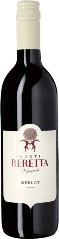 9,95 € Envío gratis | Vino tinto Conti Beretta Tre Venezie I.G.T. Trevenezie Veneto Italia Merlot Botella 75 cl