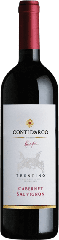 15,95 € 免费送货 | 红酒 Conti d'Arco D.O.C. Trentino 特伦蒂诺 意大利 Cabernet Sauvignon 瓶子 75 cl