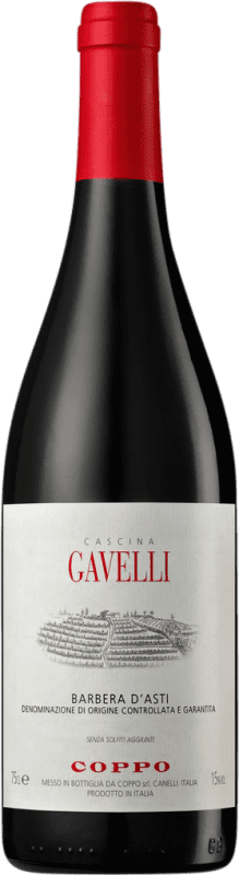 15,95 € Envio grátis | Vinho tinto Coppo Cascina Gavelli D.O.C. Barbera d'Asti Piemonte Itália Barbera Garrafa 75 cl