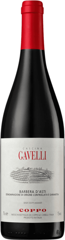 15,95 € Envío gratis | Vino Tinto Coppo Cascina Gavelli D.O.C. Barbera d'Asti Piemonte Italia Barbera 75 cl