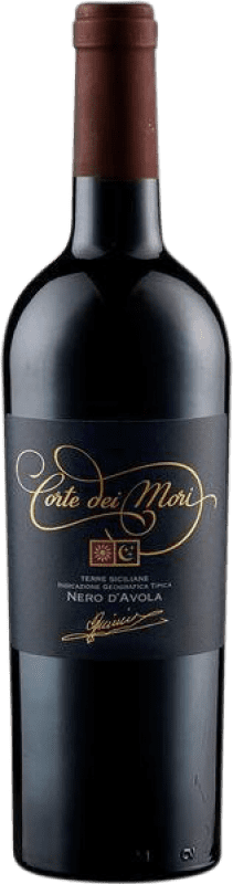 14,95 € Free Shipping | Red wine Corte dei Mori Etichetta Blu I.G.T. Terre Siciliane Sicily Italy Nero d'Avola Bottle 75 cl