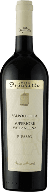 24,95 € Spedizione Gratuita | Vino rosso Corte Figaretto Valpantena D.O.C. Valpolicella Ripasso Venecia Italia Nebbiolo, Corvina, Molinara Bottiglia 75 cl