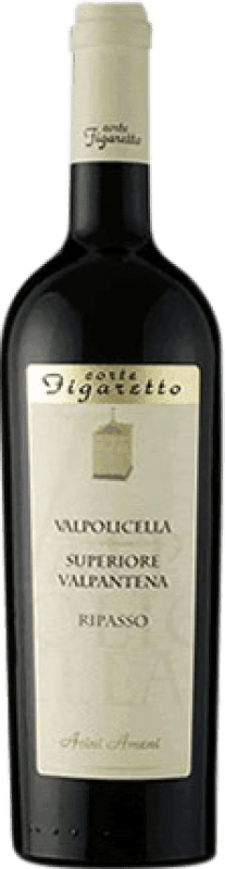 16,95 € Spedizione Gratuita | Vino rosso Corte Figaretto Acini Ameni D.O.C. Valpolicella Ripasso Venecia Italia Nebbiolo, Corvina, Molinara Bottiglia 75 cl