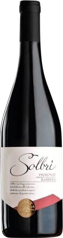 7,95 € 免费送货 | 红酒 Cossetti. Solbri D.O.C. Piedmont 皮埃蒙特 意大利 瓶子 75 cl