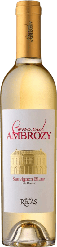 14,95 € 免费送货 | 白葡萄酒 Cramele Recas Conacul Ambrozy Late Harvest — 晚收 罗马尼亚 Sauvignon — 苏维浓 半瓶装 37 cl
