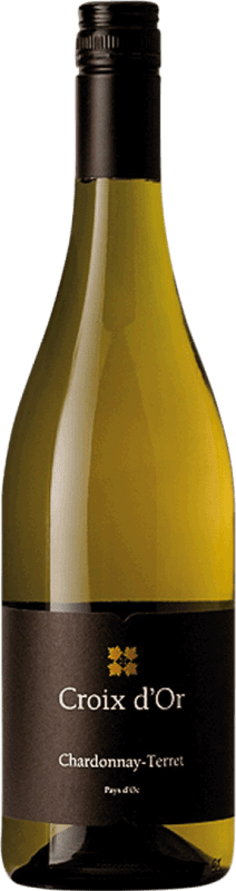 13,95 € Envío gratis | Vino blanco Croix d'Or I.G.P. Vin de Pays d'Oc Burdeos Francia Chardonnay Botella 75 cl