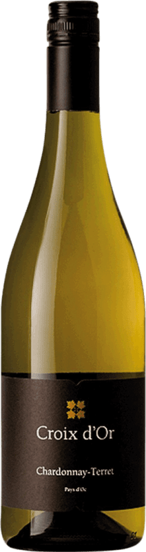 13,95 € Kostenloser Versand | Weißwein Croix d'Or I.G.P. Vin de Pays d'Oc Bordeaux Frankreich Chardonnay Flasche 75 cl