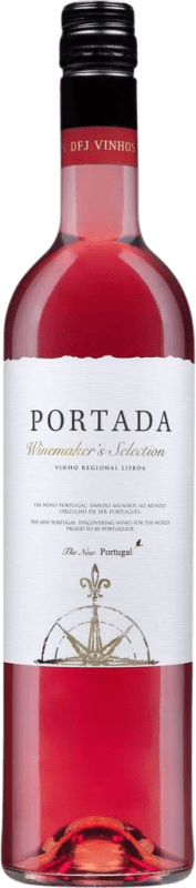 9,95 € Kostenloser Versand | Rosé-Wein D.F.J. José Neiva Correia Portada Rosé I.G. Vinho Regional de Lisboa Lisboa Portugal Syrah, Tinta Roriz, Castelão Flasche 75 cl