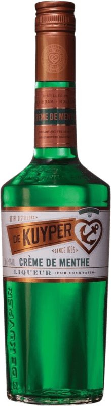 18,95 € Envío gratis | Crema de Licor De Kuyper Crème de Menthe Green Países Bajos Botella 70 cl