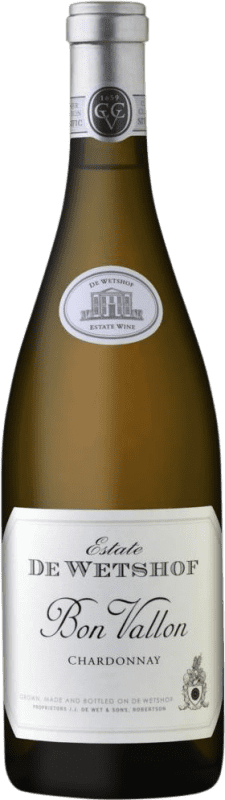 19,95 € Envio grátis | Vinho branco De Wetshof Bon Vallon I.G. Robertson África do Sul Chardonnay Garrafa 75 cl