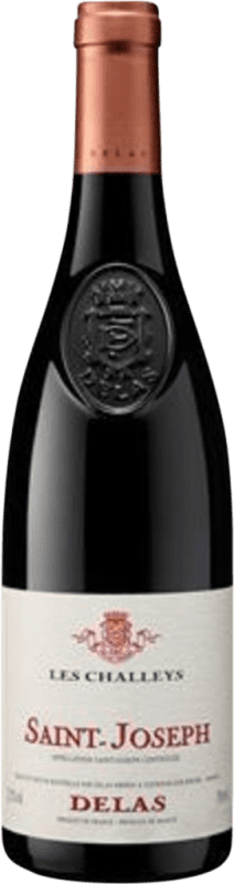 36,95 € Free Shipping | Red Wine Delas Frères Les Challeys A.O.C. Saint-Joseph Rhône France Syrah — Shiraz Bottle 75 cl