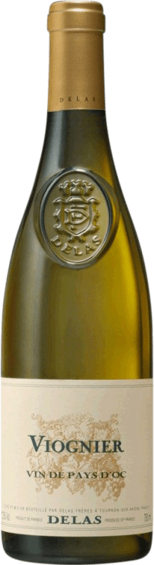 16,95 € Free Shipping | White Wine Delas Frères I.G.P. Vin de Pays d'Oc Bordeaux France Viognier 75 cl