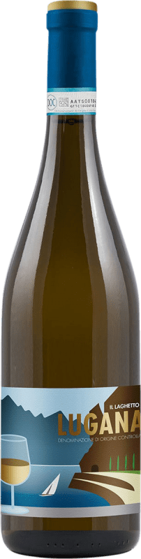 11,95 € Envío gratis | Vino blanco Delibori Il Laghetto D.O.C. Lugana Lombardia Italia Trebbiano di Lugana Botella 75 cl