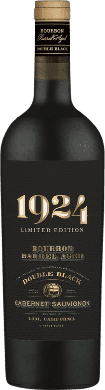24,95 € Envio grátis | Vinho Tinto Delicato 1924 Double Black — Edição Preta Barrel Aged — Envelhecido em Barrica I.G. California California Estados Unidos Cabernet Sauvignon 75 cl