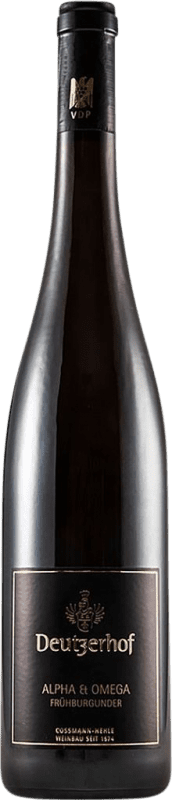 39,95 € Envío gratis | Vino tinto Deutzerhof Alpha & Omega V.D.P. Gutswein Ahr Alemania Pinot Negro Botella 75 cl