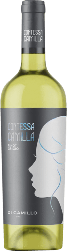 10,95 € Spedizione Gratuita | Vino Bianco Di Camillo Contessa Camilla D.O.C. Abruzzo Abruzzo Italia Pinot Grigio 75 cl