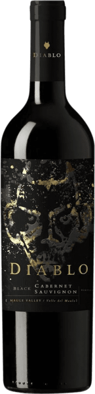 16,95 € Envio grátis | Vinho Tinto Black — Edição Preta, Dark — Escuro I.G. Valle del Maule Chile Cabernet Sauvignon, Cabernet Franc 75 cl