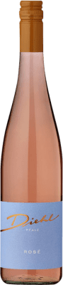 12,95 € 免费送货 | 玫瑰酒 Diehl Rosé Q.b.A. Pfälz 普法尔茨 德国 Pinot Black 瓶子 75 cl