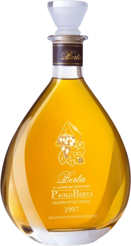 335,95 € Spedizione Gratuita | Grappa Berta Paolo Selezione del Fondatore D.O.C. Piedmont Piemonte Italia Bottiglia 70 cl