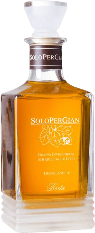 223,95 € Spedizione Gratuita | Grappa Berta SoloPerGian D.O.C. Piedmont Piemonte Italia Bottiglia 70 cl