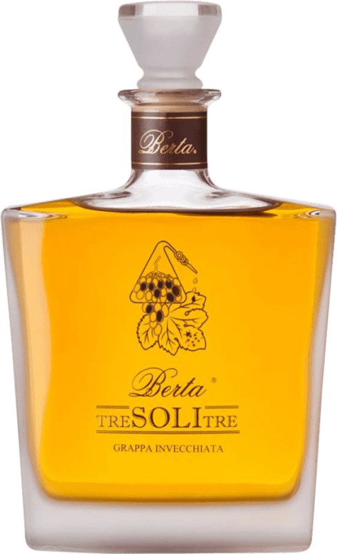 184,95 € Spedizione Gratuita | Grappa Berta Tre Soli Tre D.O.C. Piedmont Piemonte Italia Bottiglia 70 cl