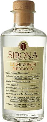 27,95 € Envio grátis | Aguardente Grappa Sibona Itália Nebbiolo Garrafa Medium 50 cl