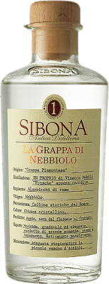 28,95 € Envio grátis | Grappa Sibona Itália Nebbiolo Garrafa Medium 50 cl