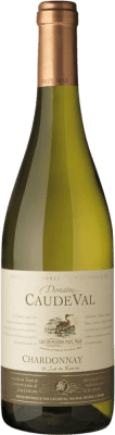 9,95 € Envio grátis | Vinho branco Domaine Caude Val I.G.P. Vin de Pays d'Oc Bordeaux França Chardonnay Garrafa 75 cl