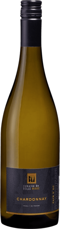 13,95 € Envio grátis | Vinho branco Domaine de Belle-Mare I.G.P. Vin de Pays d'Oc Bordeaux França Chardonnay Garrafa 75 cl