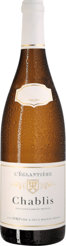 26,95 € Free Shipping | White wine Domaine de l'Églantière Jean Durup A.O.C. Chablis Burgundy France Chardonnay Bottle 75 cl