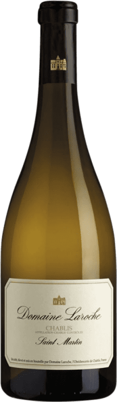 25,95 € Бесплатная доставка | Белое вино Laroche Saint Martin A.O.C. Chablis Бургундия Франция Chardonnay бутылка 75 cl