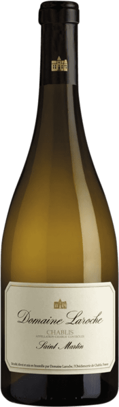 26,95 € Spedizione Gratuita | Vino Bianco Laroche Saint Martin A.O.C. Chablis Borgogna Francia Chardonnay 75 cl