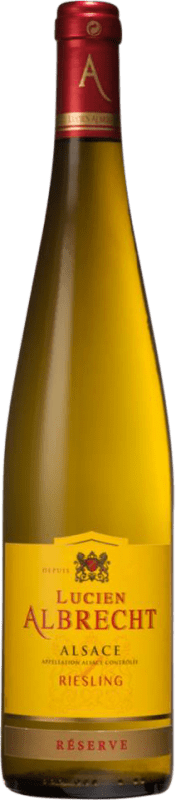 10,95 € Envio grátis | Vinho Branco Lucien Albrecht Reserva A.O.C. Alsace Alsácia França Riesling 75 cl