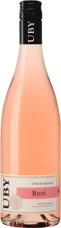 9,95 € Free Shipping | Rosé wine Uby Rosé I.G.P. Vin de Pays Côtes de Gascogne France Merlot, Syrah, Cabernet Sauvignon, Cabernet Franc Bottle 75 cl