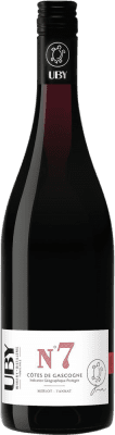 9,95 € Spedizione Gratuita | Vino rosso Domaine Uby Nº 7 Merlot Tannat I.G.P. Vin de Pays Côtes de Gascogne Francia Merlot, Nebbiolo Bottiglia 75 cl