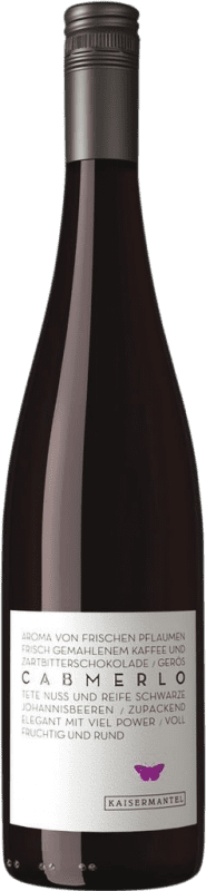 10,95 € 免费送货 | 红葡萄酒 Dr. Koehler Cabmerlo Kaisermantel Trocken — 干型 Q.b.A. Rheinhessen Rheinhessen 德国 Merlot — 梅洛, Cabernet Sauvignon — 赤霞珠 瓶装 75 cl