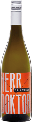 10,95 € 送料無料 | 白スパークリングワイン Dr. Koehler Herr Doktor ドライ Q.b.A. Rheinhessen Rheinhessen ドイツ Nebbiolo, Sauvignon White, Pinot White, Scheurebe ボトル 75 cl