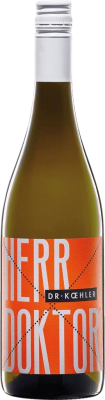 12,95 € Envío gratis | Espumoso Blanco Dr. Koehler Herr Doktor Trocken — Seco Q.b.A. Rheinhessen Rheinhessen Alemania Nebbiolo, Pinot Blanco, Sauvignon, Scheurebe Botella 75 cl