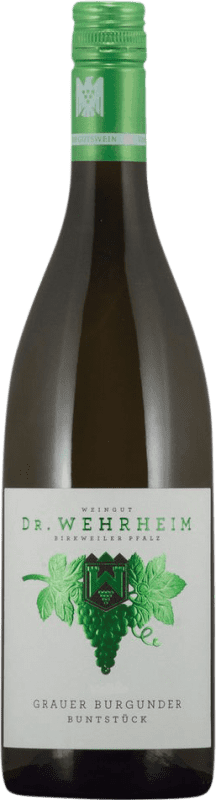 16,95 € 免费送货 | 白起泡酒 Dr. Wehrheim Buntstück 干 Q.b.A. Pfälz 普法尔茨 德国 Pinot Grey 瓶子 75 cl